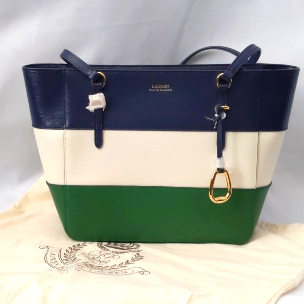 Lauren by Ralph Lauren Striped Purse